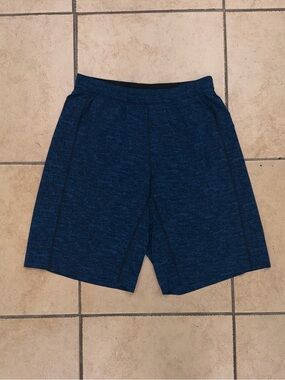 Lululemon Pace Breaker Shorts 10” Inseam Heathered Blue Mens Sz Medium Athletic